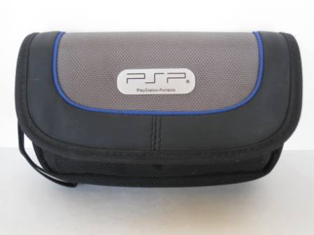 System & Game Storage Nylon Case Grey/Black/Blue - PSP Accessory